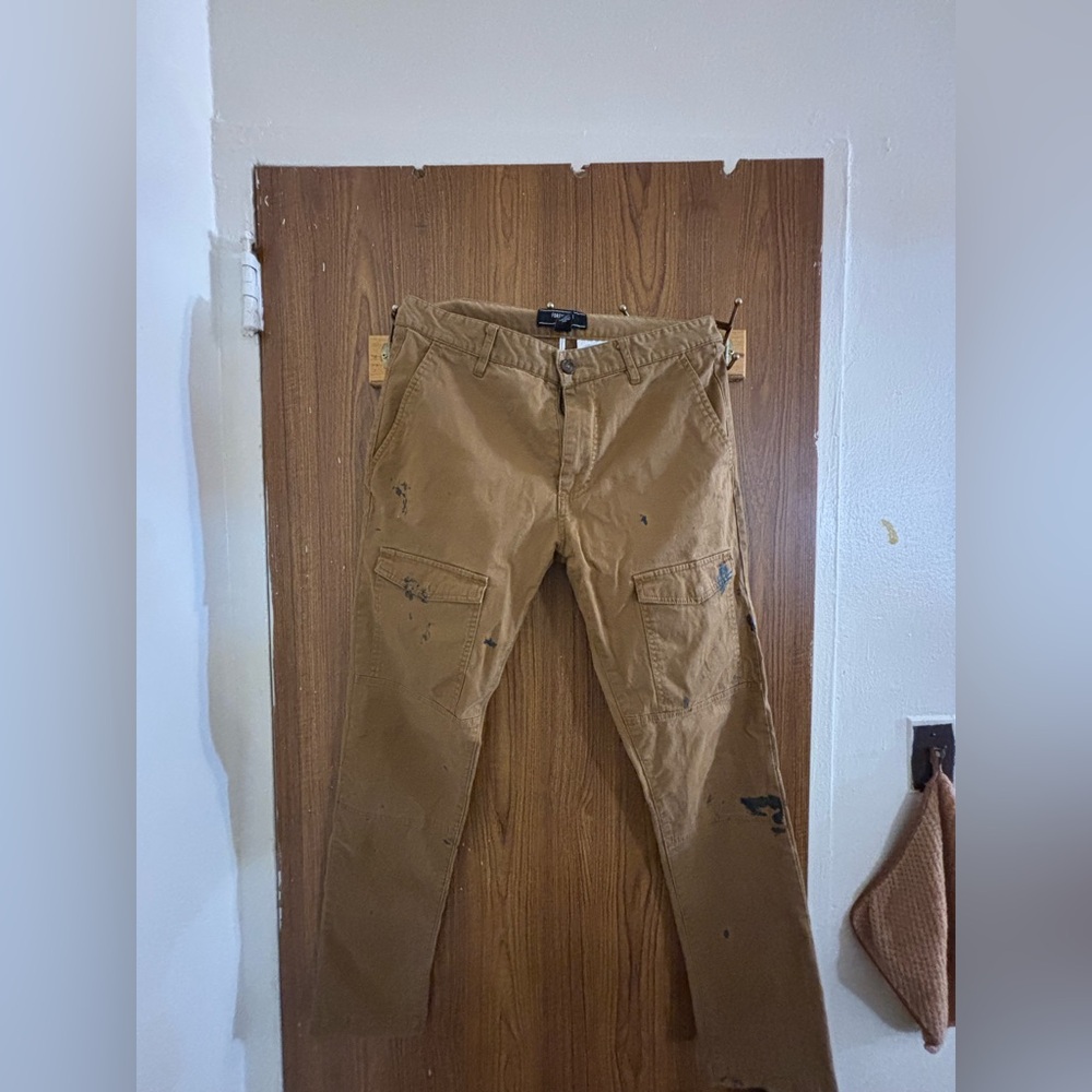 Forever 21 Tan Cargo Pants with Classic Style